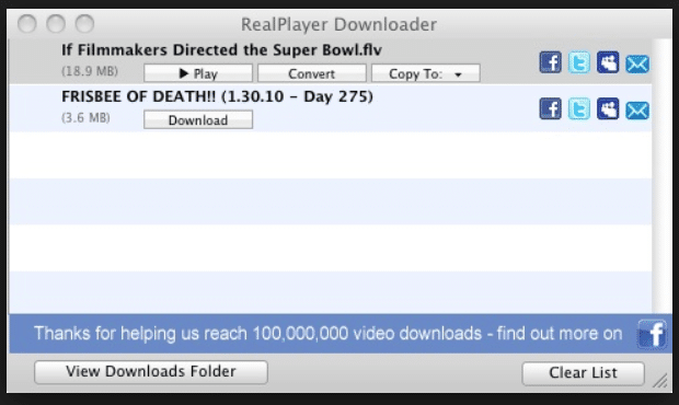 realplayer for mac video downloader